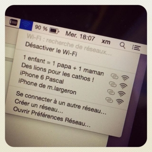 Du coup, j'ai renommé mon partage wifi en "des lions pour les cathos !" Pour répondre au gros connard de "1 papa 1 maman". je me sens un peu mieux ;-)